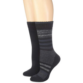 Columbia Women's Moisture Control Stripe Crew Socks, 2-Pack