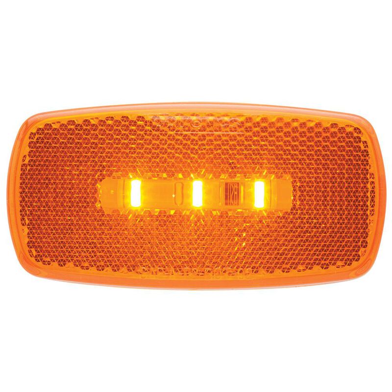 Oval LED Clearance/Marker Light; Replaceable Lens image number 2