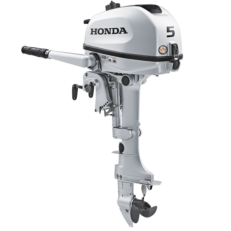 Honda BF5 Portable Outboard Motor, 5 HP, 20" Shaft image number 1