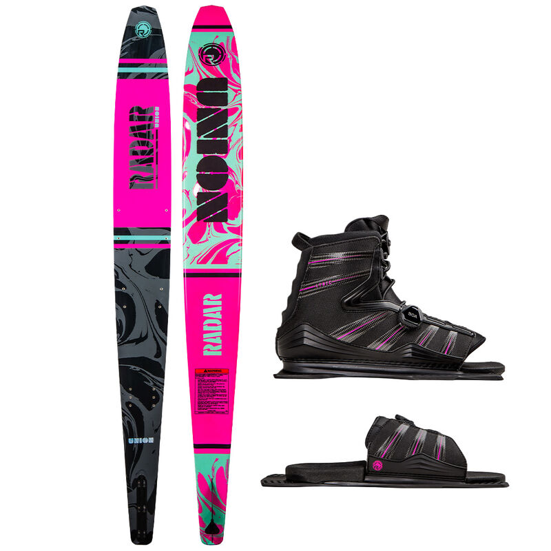 Radar Women's Union Slalom Waterski with Lyric BOA Boot and Adjustable Rear Toe Plate image number 1