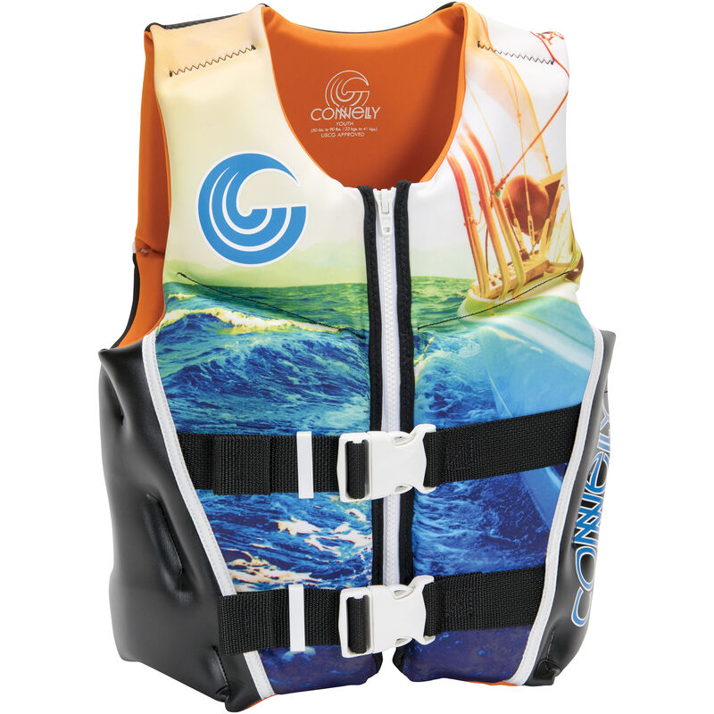 Connelly Youth Classic Neoprene Life Jacket, blue image number 1