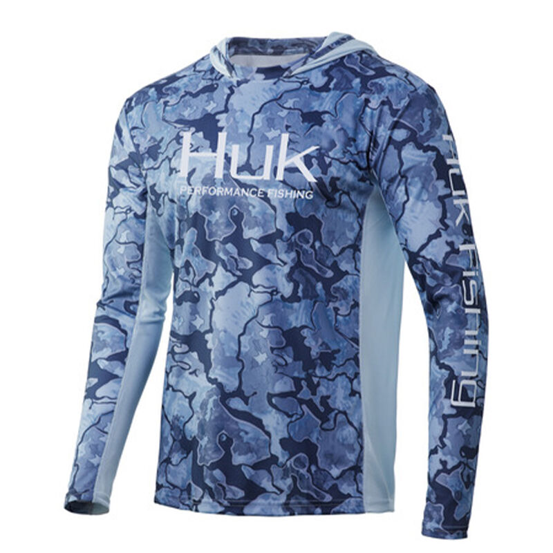 HUK Men's ICON X Camo Pullover Hoodie image number 8