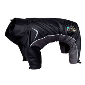 Helios Blizzard Full-Bodied Adjustable and 3M Reflective Dog Jacket, Black, X-Small