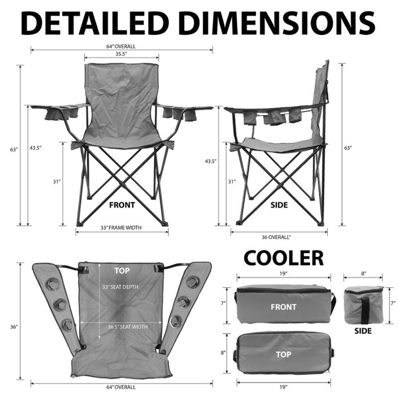 Creative Outdoor Giant Kingpin Folding Chair image number 5