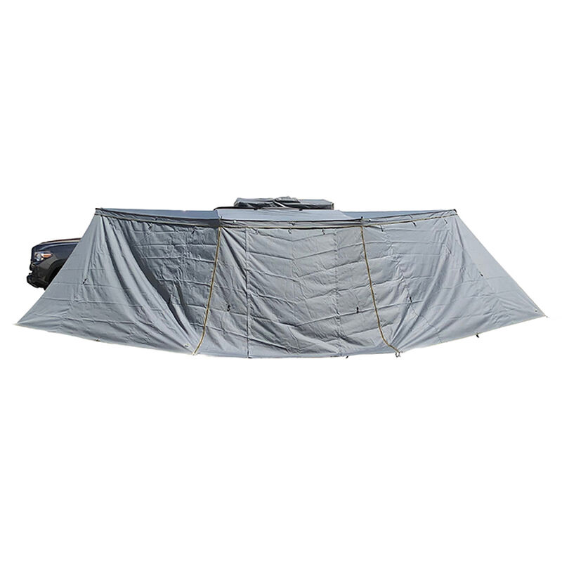 Nomadic Awning 180 Driver Side Installation with Brackets and Side Walls image number 1