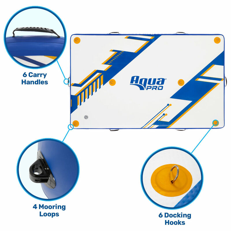 Aqua Pro 8' x 5' Inflatable Dock image number 2