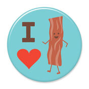 I Heart Bacon Big Magnet
