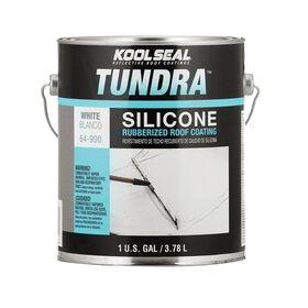 Kool Seal&reg; Tundra&trade; White Silicone Roof Seal, 1 Gallon, White
