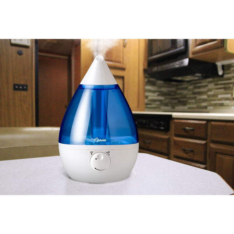 Crane Drop Ultrasonic Cool Mist Humidifier, Blue and White image number 3
