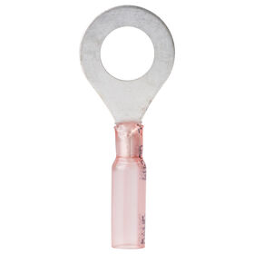 Ancor Heat Shrink Ring Terminals, 22-18 AWG, 3/8" Screw, 25-Pk.