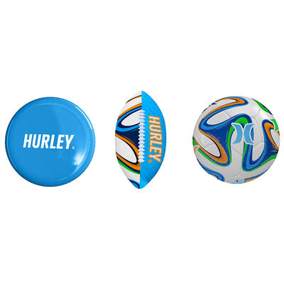 Hurley 3-Pack Neoprene Ball Set, Blue Multi