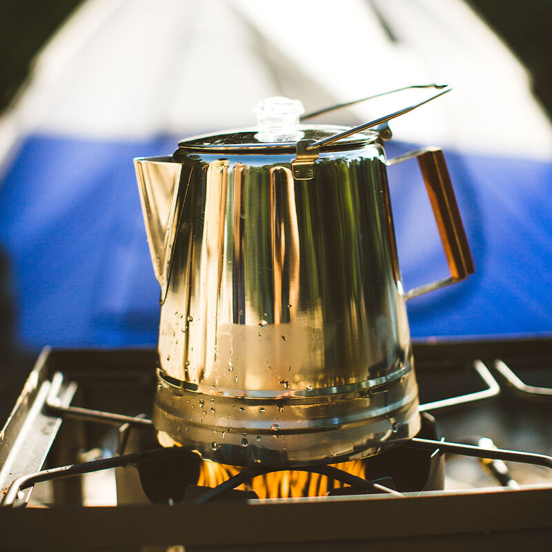 Stansport Stainless Steel Percolator 28-Cup Coffee Pot image number 5