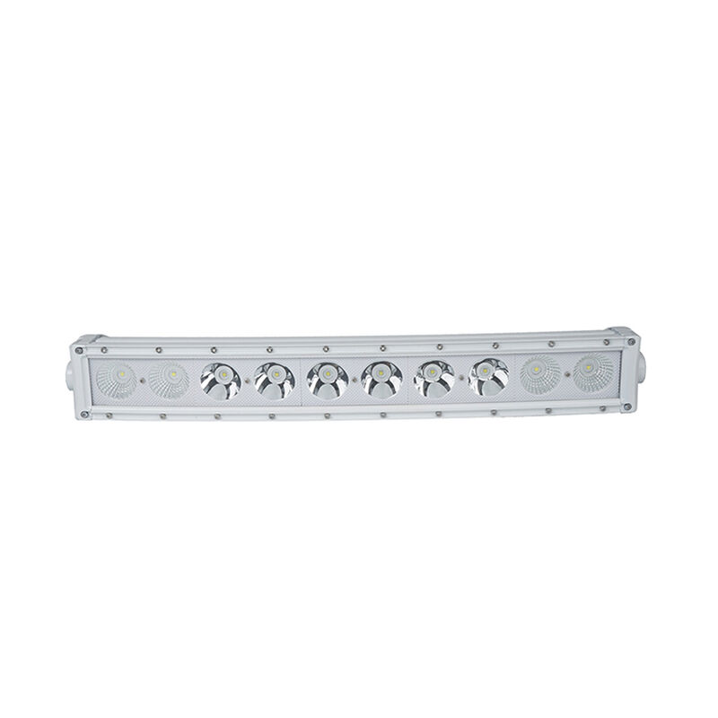New - 22.5inch Marine Grade Wrap Around White Shell Light Bar with 100-Watt 10  x 10W High Intensity OSRAM LEDs image number 2
