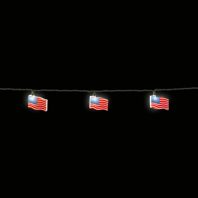 USA Flag Mini Light Set image number 8