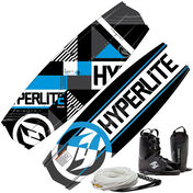 Hyperlite Tribute Wakeboard With Frequency Bindings And Rope