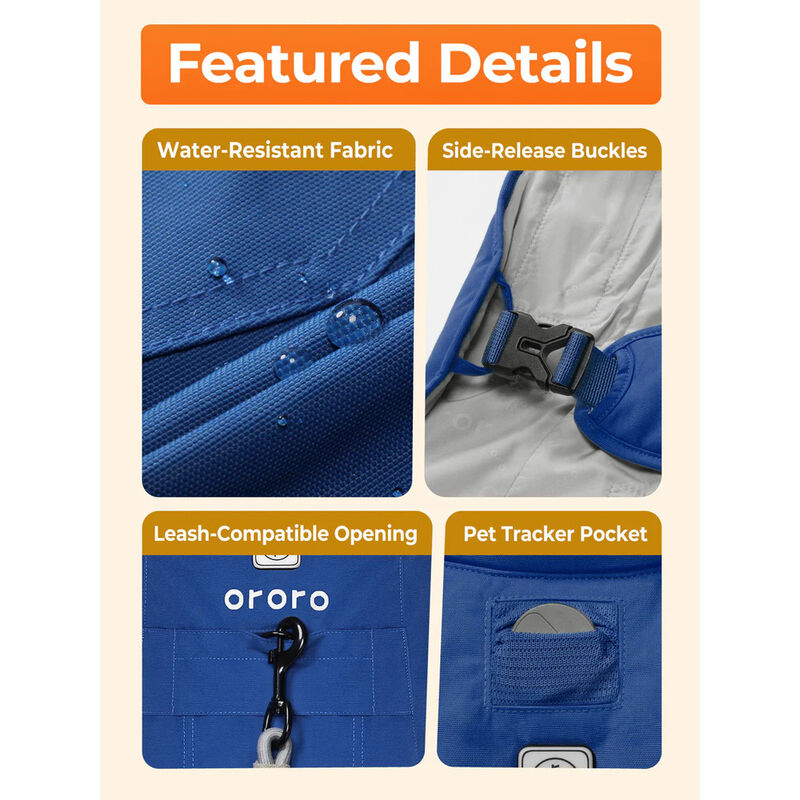 ORORO Koldpwoof Heated Dog Vest with 4 Heating Zones image number 5
