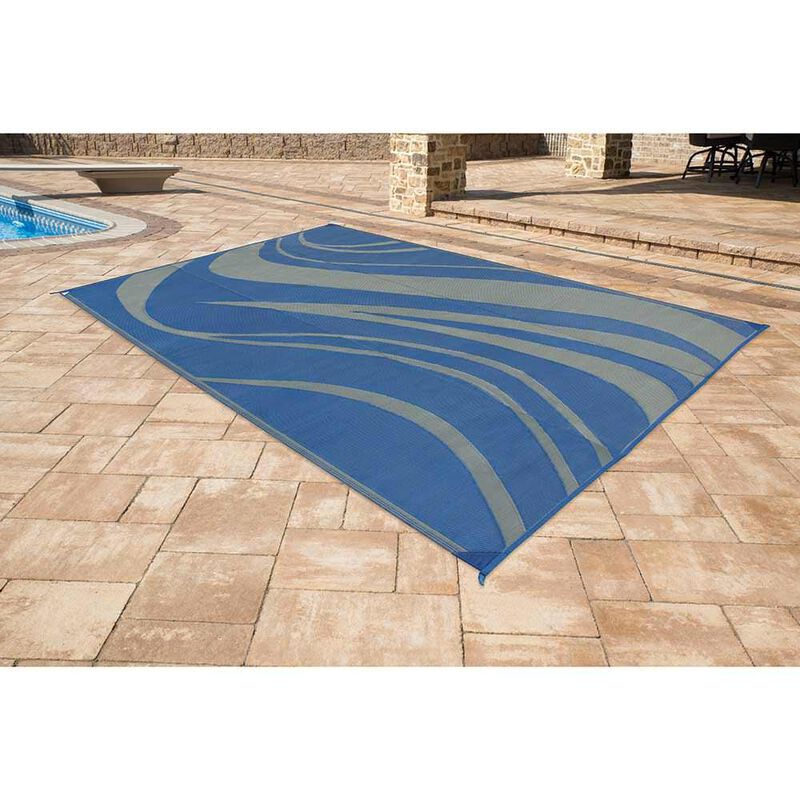 Reversible Wave Design Patio Mat image number 23