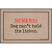 Dog Can’t Hold Licker Door Mat, 18&quot; x 27&quot;