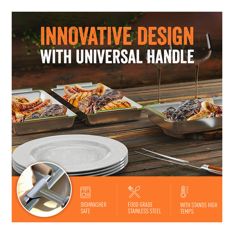 Yukon Glory BBQ 'N Serve Grill Basket Set image number 5