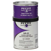 Pettit Bronze SR-21 Slime-Resistant Freshwater Antifouling Paint, Quart