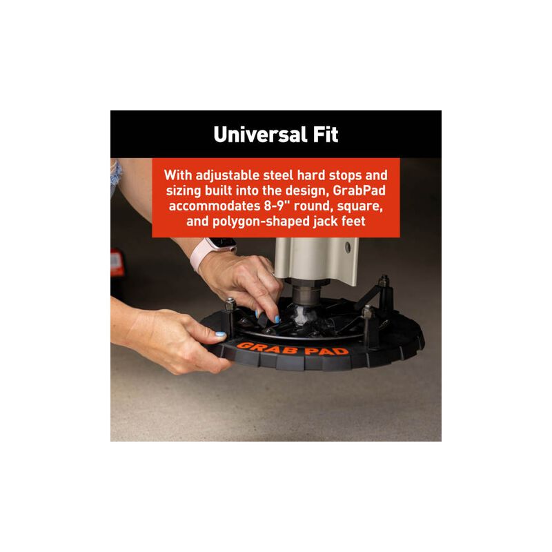 Lippert GrabPad Universal Permanent RV 4 Pack Jack Pad, Regular 8-9in Jack Foot  image number 8
