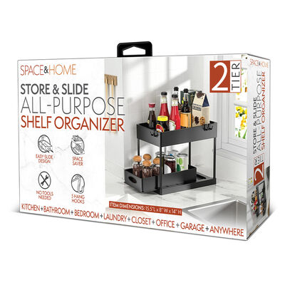 Space and Home Store-and-Slide All-Purpose Shelf Organizer