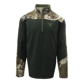 TrueTimber Men's Grid Fleece Quarter-Zip Pullover