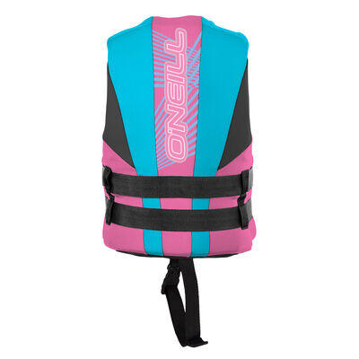 O'Neill Child Reactor Life Jacket - Turquoise/Pink