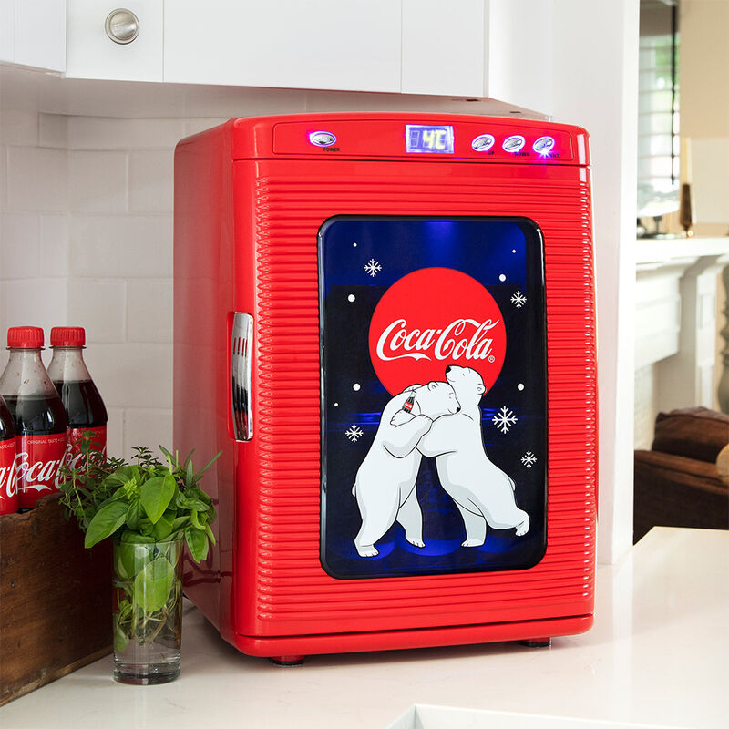 Koolatron Coca Cola Beverage Display 28-Can Mini Fridge Cooler/Warmer image number 2