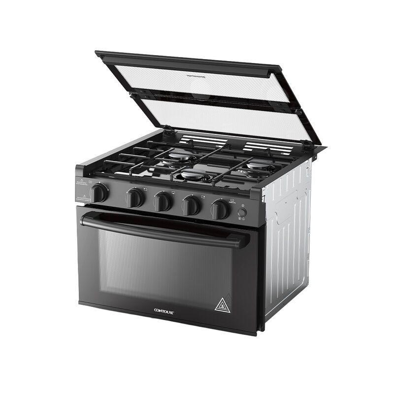 CONTOURE AA-17BK RAPIDCOOK 17" 3-Burner Drop-In Gas Range, Black image number 9