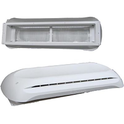 Dometic RV Refrigerator Vent Cover, Base and Cap, Polar White