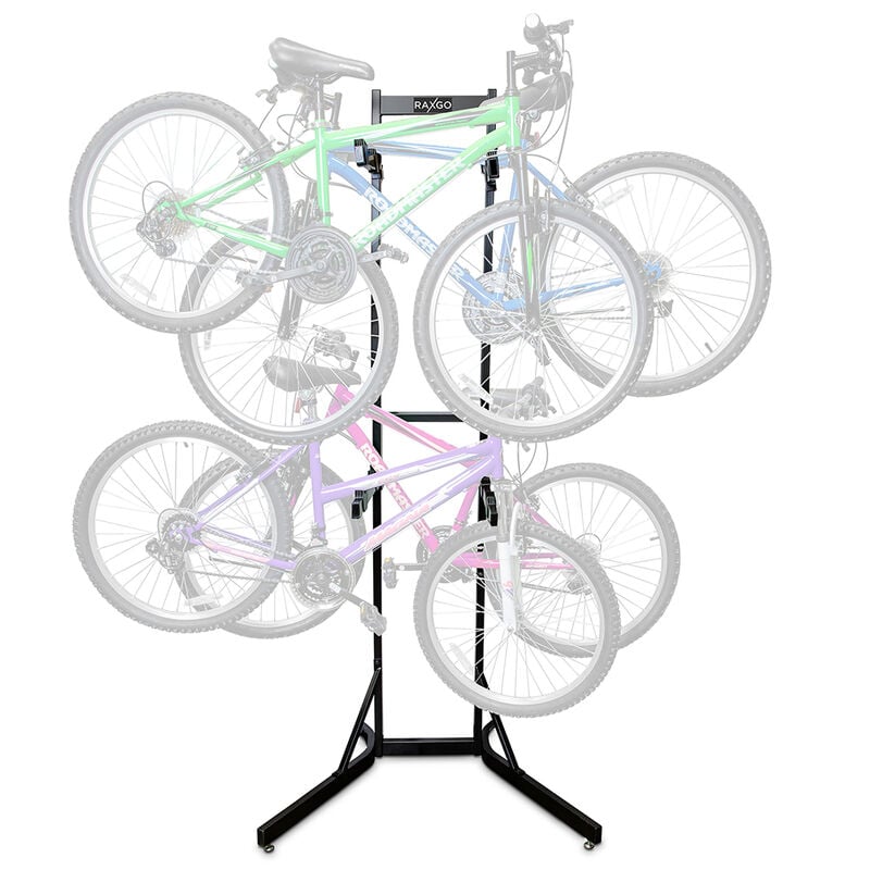 RaxGo Freestanding Bike Rack for 4 Bikes image number 1