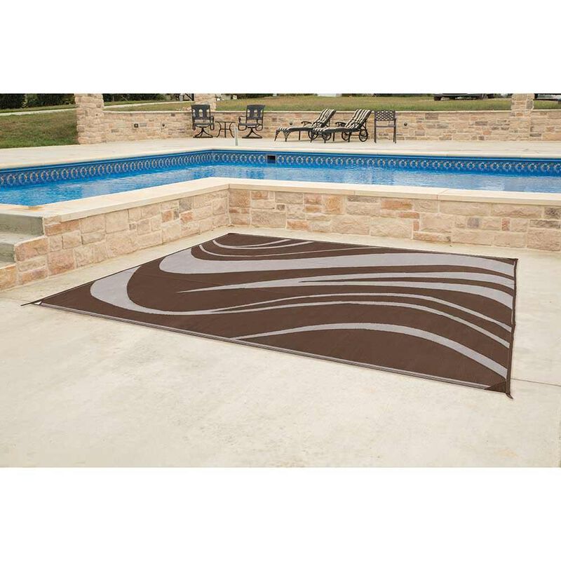 Reversible Wave Design Patio Mat image number 14