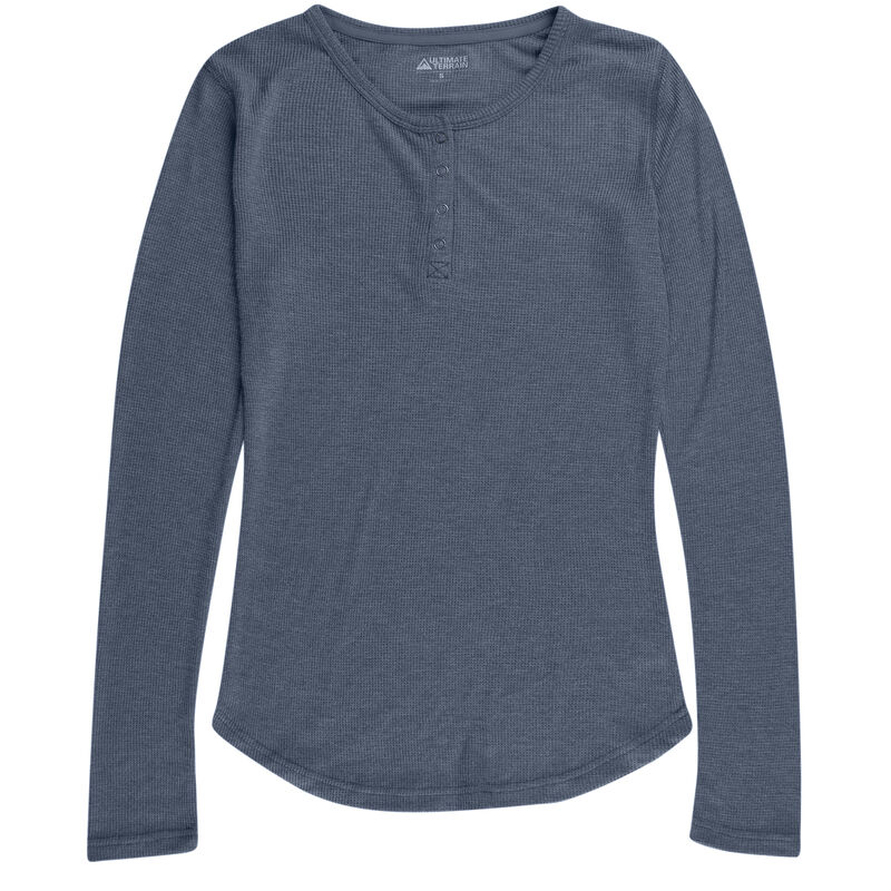 Ultimate Terrain Women's Essential Waffle-Knit Henley image number 18