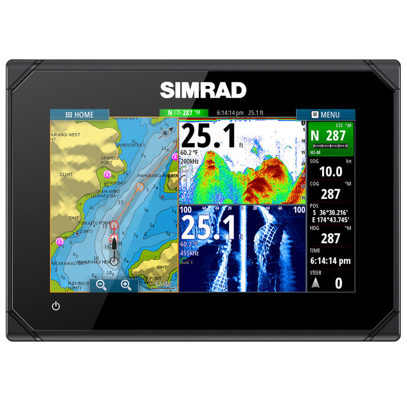 Simrad GO7 XSE Fishfinder Chartplotter With Basemap and HDI Transducer image number 8