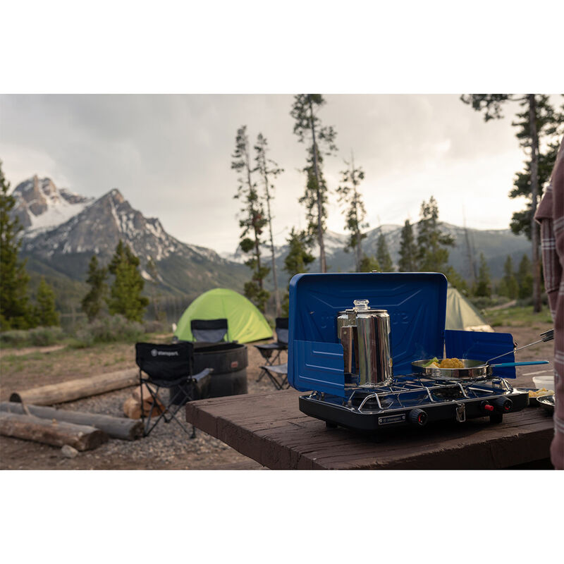 Stansport 2-Burner Propane Stove with Drip Pan and Piezo Igniter image number 7