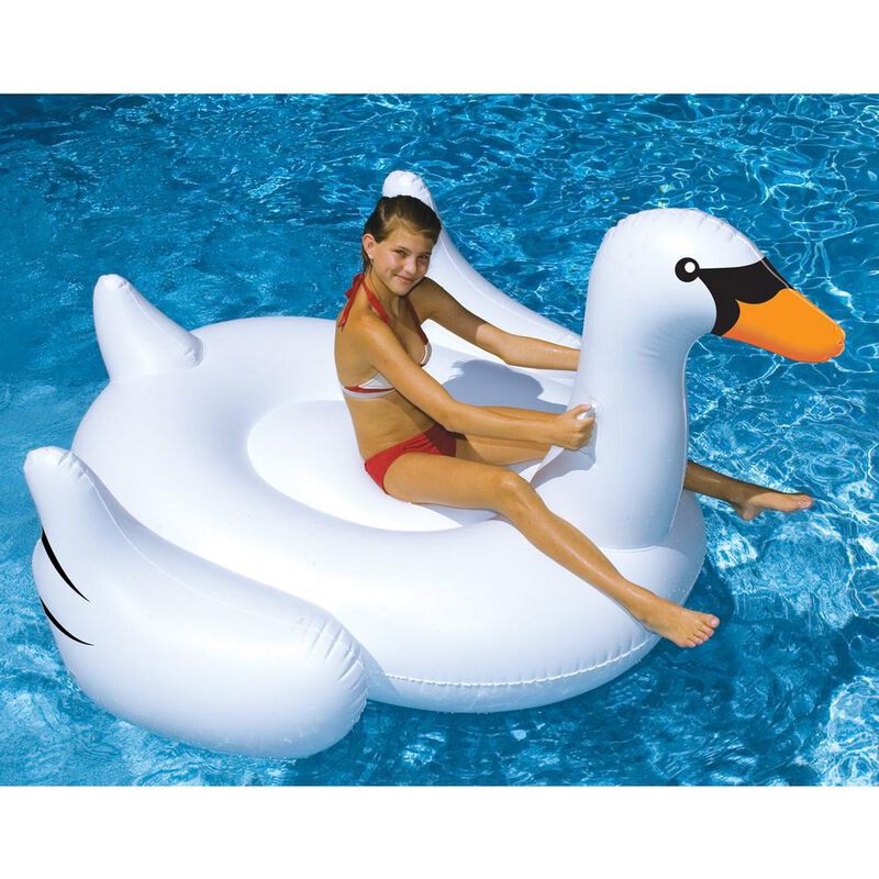 Swimline Giant Swan Ride-On Float image number 3