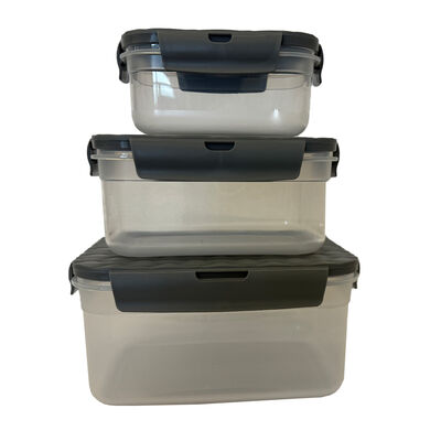 Phantom Chef Nest PP Silicone 6-Pc Food Container Set - Black