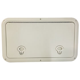 DPI Marine DPF Marine Creamy White Fulsh Series Hatch Door, 11" x 19" O.D. frame