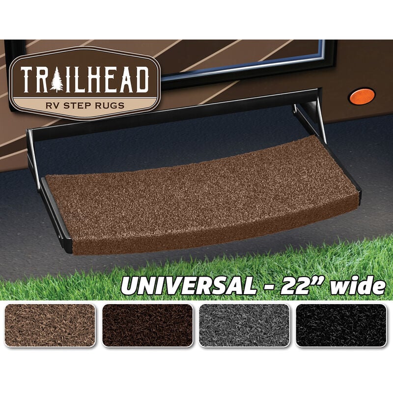 Trailhead Universal RV Step Rugs, 22&rdquo;W, Obsidian Black  image number 3