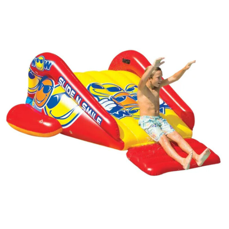WOW Slide 'N Smile Single Lane Pool Slide with Sprinkler image number 2