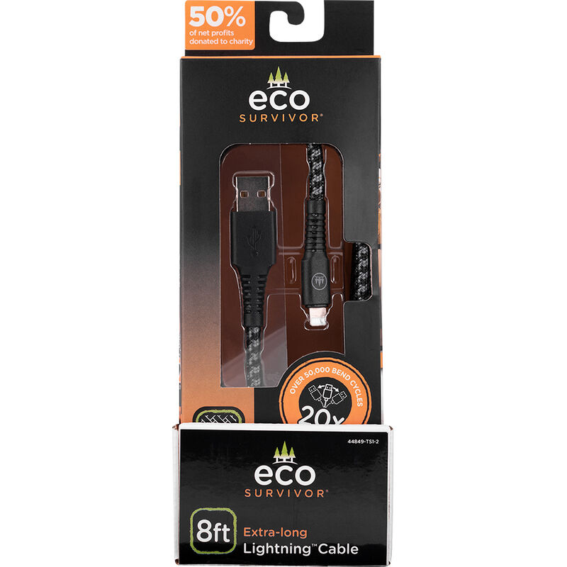 EcoSurvivor 8' USB Cable with Lightning Connector image number 4