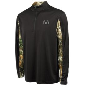 Realtree Men's Stealth Quarter-Zip Wind Shirt