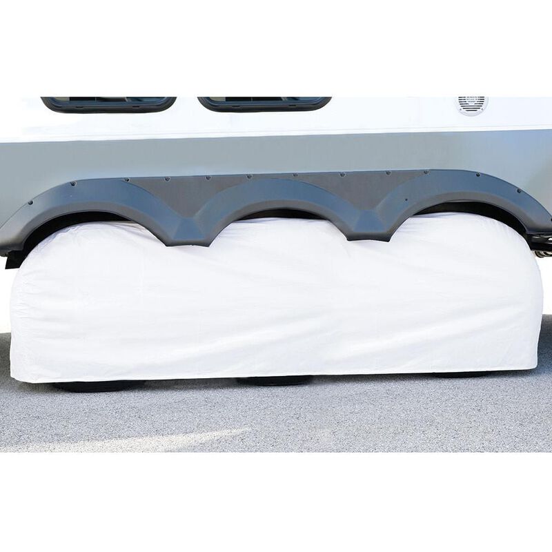 Elements White Triple Tire Cover, 27"-29" image number 1