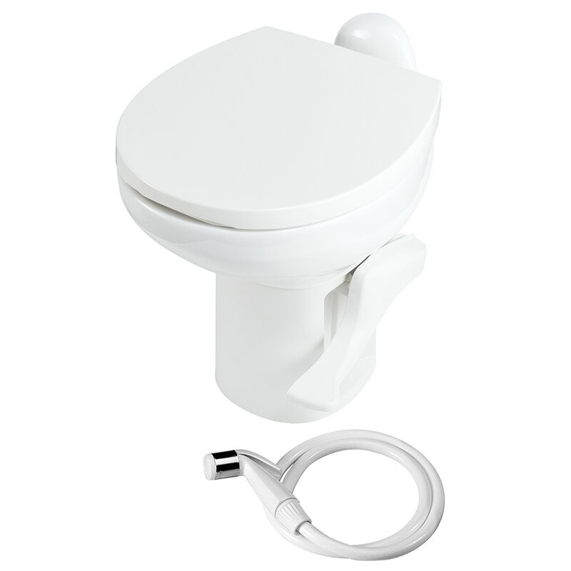 Thetford Aqua-Magic Style II High Profile Gravity RV Toilet with Ceramic Bowl, White image number 2