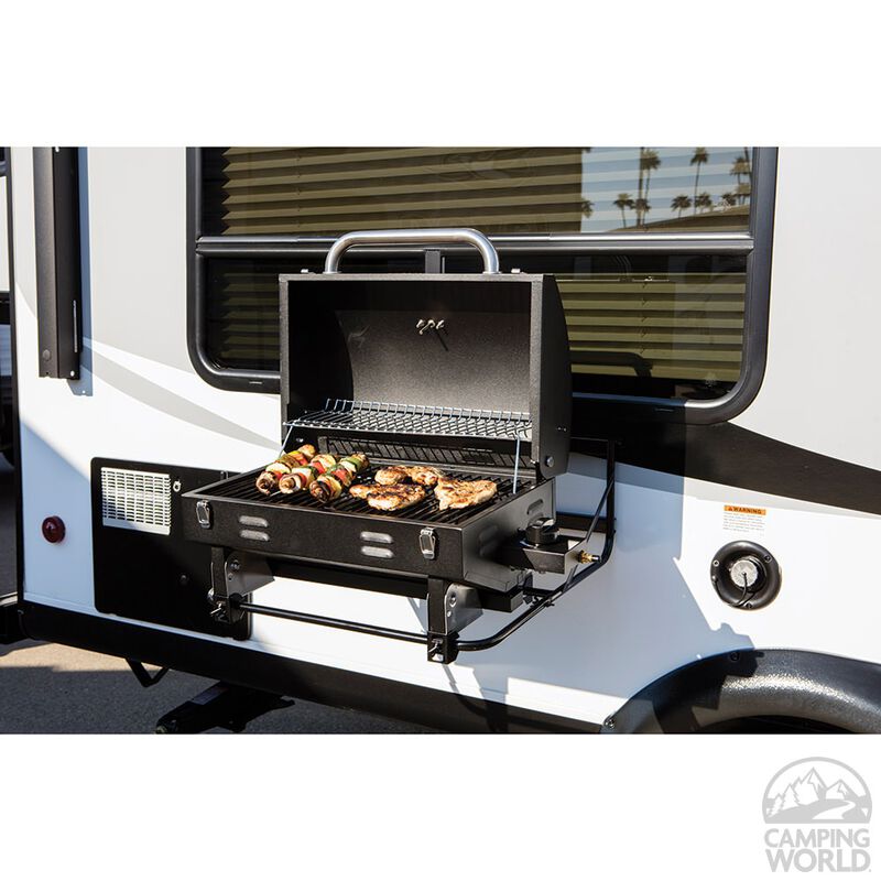 Portable RV Barbeque Grill, Black image number 5