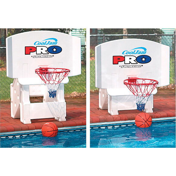 Swimline Cool Jam Pro Super Wide 44" Swimming Pool Basketball Hoop 