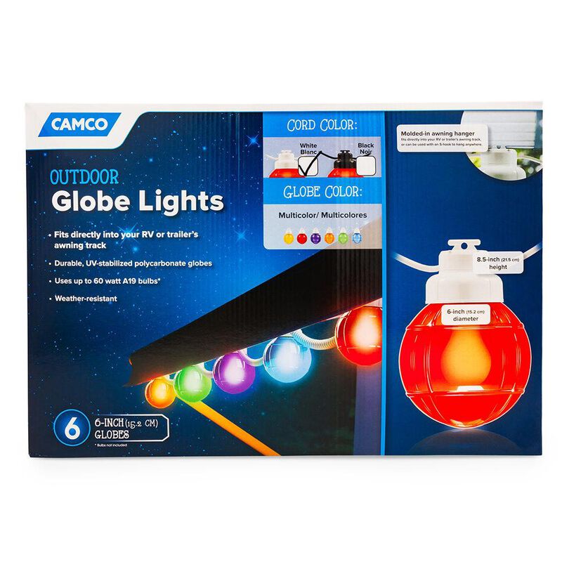 Camco Outdoor Multi-Color Globe Light Set image number 2