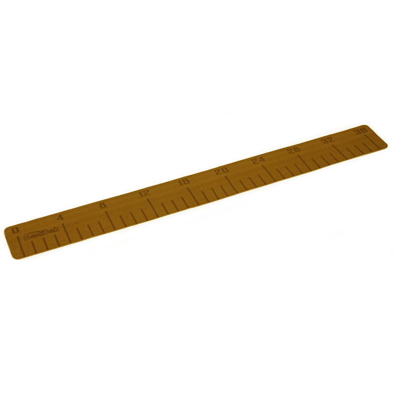 SeaDek 4" x 36" 3mm Fish Ruler w/Laser Logo - Mocha Brushed image number 1