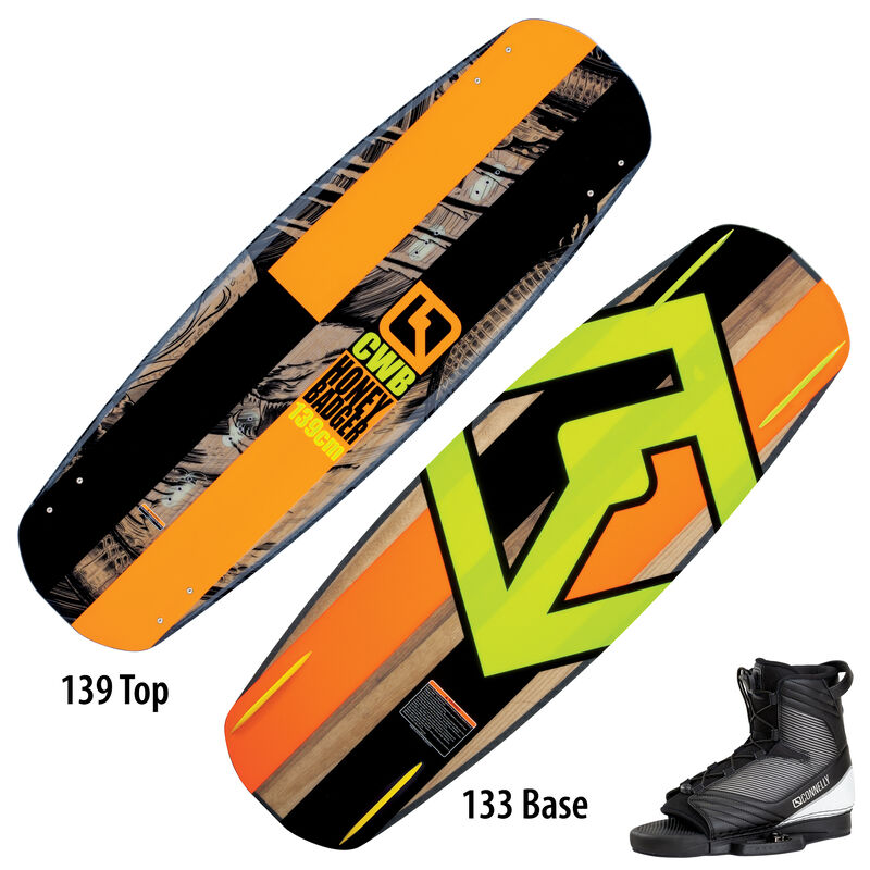 CWB Honey Badger Wakeboard With Optima Bindings image number 2